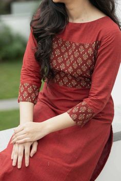 Maroon Kurti, Simple Kurta, Simple Kurti, Kurti For Women