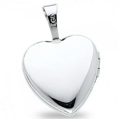 Genuine solid 14k gold high quality fashion pendant jewelry charm. Great gift for any Mens or Womens occasion. Solid 14k White Gold Heart Locket Pendant Love Charm Holds Pictures Genuine 13 x 13 mm. Size: one size.  Color: Metal Type.  Gender: unisex.  Age Group: adult. Heart Cut White Gold Locket Jewelry, White Gold Locket Pendant For Valentine's Day, White Gold Pendant Locket Necklace For Valentine's Day, Gold Heart Locket, Gold Pendant Jewelry, Locket Charms, Small Charms, Large Jewelry, Love Charms