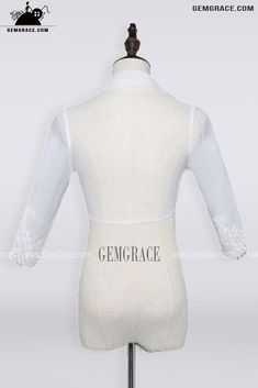 10% off now|Free shipping world-wide. Organza 3/4 Sleeve Wedding Jacket Wedding Jacket For Wedding Dress at GemGrace. Click to learn our pro custom-made service for wedding dress, formal dress. View #Accessories for more ideas. Elegant Long Sleeve Dress For Mother Of The Bride, Fitted Mother Of The Bride Dress With 3/4 Sleeves, Elegant White Mother Of The Bride Dress For Ceremony, Formal White Long Sleeve Mother Of The Bride Dress, White Long Sleeve Mother Of The Bride Dress, White Long Sleeve Dress For Mother Of The Bride, White Mother Of The Bride Dress For Wedding, Long Sleeve Shrug For Spring Weddings, Elegant Spring Wedding Shrug