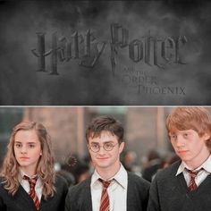 harry potter and the order of the phoenixix is shown in this composite image, from top to bottom