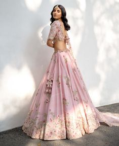 Radiate elegance in this soft pink raw silk lehenga set, adorned with exquisite silver and pearl zardozi embroidery. Complete with an organza dupatta, this ensemble exudes timeless charm and sophistication, perfect for any special occasion. Bridesmaid Lehenga Designs, Bridesmaid Engagement Outfit, Pink Raw Silk Lehenga, Zardosi Embroidery, Raw Silk Lehenga, Tuxedo Accessories, Organza Lehenga, Zardozi Embroidery, Dresses Traditional