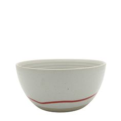 Keith Brymer Jones -Studio Medium Bowl - Pebble & Red | Hype Design London Keith Brymer Jones Mugs, Colour Combinations, Stoneware Clay, About Uk, Bright Colors, Stoneware, Dishwasher Safe, Bowl, Ceramics