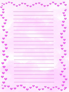 a pink background with hearts on it