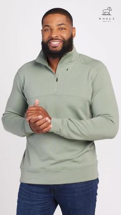 In need of a Men's Winter Merino Wool Zip Top Sweatshirt? Wool Aire Mason by Woolx could easily become your favorite top! Its fabric is so soft and airy yet warm and cozy. This sweatshirt is easy to pull on and off and the fit is just right. Get your go-to Mason at Woolx.com! Soft Texture, Zip Top, Stylish Men