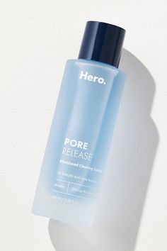 Infused with salicylic acid, this cleansing treatment helps clear out and prevent blackheads. Hero Cosmetics Pore Release, Wellness Home, Must Have Products, Salicylic Acid Acne, Home Remedy For Cough, Natural Health Care, Cold Sores Remedies, Get Rid Of Blackheads, Natural Sleep Remedies