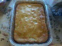 a pan filled with food sitting on top of a counter