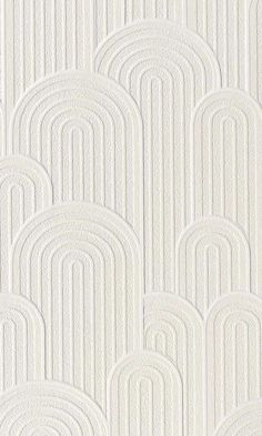 a white wallpaper with wavy lines and circles on the top, in an art deco style