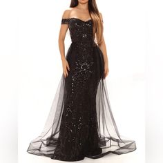 New Beautiful Impeccable Taste Sequin Maxi Dress - Black - 2x Black Sequin Gown, Maxi Dress Sleeveless, Dresses Fashion Nova, Sequin Maxi, Free Dresses, Sequin Maxi Dress, Black And Purple, Sequin Gown, Satin Maxi