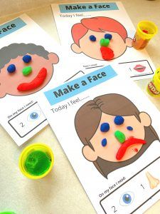 make a face activity for kids to practice making faces