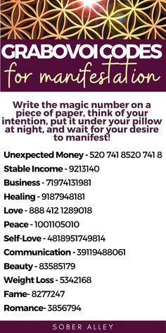 Grabovoi codes for law of attraction manifestation are good ways to manifest anything with the law of attraction. Here are the best Grabovoi codes for money. Numerology and angel numbers, manifestation, manifest money, manifest money out of thin air, manifest business success, manifest wealth, manifest a house, manifest money overnight, manifest money in your sleep, manifest money affirmations, secret magic cheat codes to the universe. How To Manifest Using Grabovoi Codes, Numbers For Manifestation, Universe Number Codes, Healing Number Codes, Grabovoi Codes Activation, Money Angel Number, Gabrovoi Codes, Manifesting Numbers, Manifestation Numbers