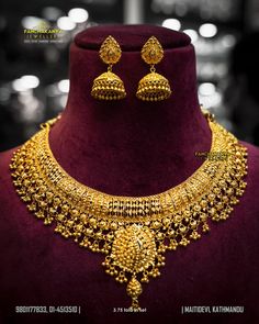 Necklace with Pijada « Panchakanya Jewellers Custom Made Engagement Rings, Multiple Rings, Detailed Necklace, Jewelry Words, Round Necklace