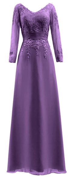 Mother Of Bride Dresses Long, Gold Long Dress, Mother Of Bride Dresses, Dresses Long Sleeves, Long Gown Design, Mother Of The Bride Dresses Long, Formal Evening Gown, Purple Gowns