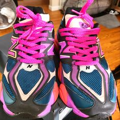 Gu Nb Sneakers Worn Twice Very Nice Colorway But My Plantar Problems Won't Let Me Be Great Lol I'm A True Sneakerhead But Nb 9060s Hurt My Feet Terribly My Loss Your Gain Please No Lowballers Nb Sneakers, New Balance Shoes, Sneaker Head, Womens Shoes Sneakers, New Balance, Pink Purple, It Hurts, Shoes Sneakers, Let Me