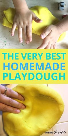 the very best homemade playdough for toddlers and older children to play with