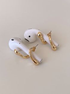 Airpods Earrings, Gold Plated Airpods Holder Earrings, AirPod Accessories, AirPod Jewelry - Etsy Bh Hacks, River Edge, Snake Jewelry, Snake Earrings, Dope Jewelry, Jewelry Lookbook, Everyday Accessories, Soft Grunge, Jewelry Inspo