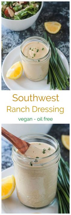 two images showing the different types of ranch dressing