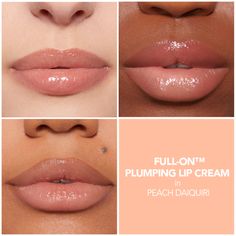 thumbnail imageFull-On Plumping Lip Cream Gloss - Peach Daiquiri White Russian, Brunette Balayage Hair, Lip Gloss Set, Lip Set, Plumping Lip Gloss, Nude Lip, Lip Cream, Nude Pink