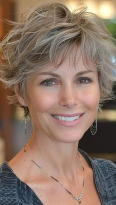 Embrace the beauty of maturity with our selection of stylish short haircuts for women over 50. From classic bobs to modern pixie cuts, find the perfect hairstyle to reflect your personal style and confidence. Explore our guide for inspiration and practical tips to refresh your look. #short #hairstyles Short Wavy Hairstyles For Women Messy, Short Hair For Women Over 50, Short Hair 2024 Trends Women, Short Messy Hairstyles, Over 50 Haircuts, Stylish Short Haircuts For Women, 50 Year Old Woman, Haircuts For Women Over 50