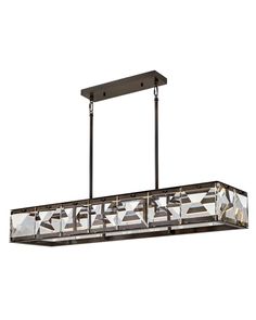 Fredrick Ramond - FR30106BX - LED Linear Chandelier - Jolie - Black Oxide Heritage Brass, Brass Rings, Linear Suspension, Ceiling Fan Chandelier, Linear Chandelier, Black Chandelier, Garden Lamps, Lead Crystal, Faceted Crystal