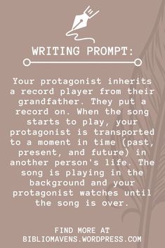 a poem written in front of a brown background with the words writing promt on it