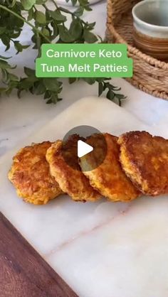 three fried food items on a cutting board