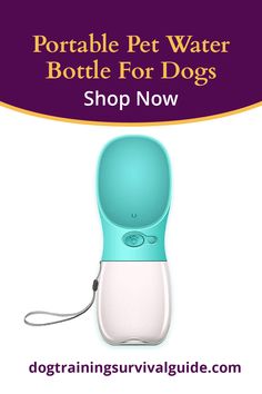 the portable pet water bottle for dogs is on sale