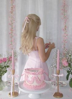 🌸🎀🦢 21 Birthday Poses, Pink Coquette Party Theme, Pink Birthday Pictures, Coquette Party Aesthetic, Coquette Party Ideas, Birthday 15 Aesthetic, Birthday Vintage Aesthetic, Princess Party Aesthetic, Pink Bow Party