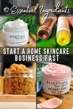 Small Business Beauty Products, Diy Skincare Products To Sell, Homemade Cosmetics Business, Small Business Skin Care, Skincare Recipes Homemade, Diy Small Business Ideas Products, Esthetician Job, Skincare Small Business, Money Discipline