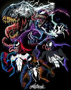 the amazing spider - man and other animated characters