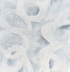 an abstract painting with white and gray colors