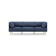 A classic sofa configuration of our Range Collection with three comfy seats. It's an approachable, conventional layout ��exactly what you expect from a couch, but with all the room to grow and adapt you expect from Burrow. Range is our vision for a plush, comfortable seating system that's perfect for everything from streaming marathons to afternoon napping, balanced with a bold, contemporary design statement with a low profile and clean, sophisticated lines. And thanks to the universal modular s Modular Couch, Sofas For Small Spaces, 3 Piece Sofa, Coastal Living Rooms, Coastal Living Room, Classic Sofa, Design Statement, Living Room Furniture Sofas, Extra Seating