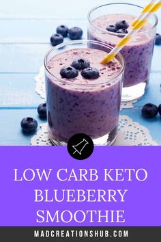 low carb keto blueberry smoothie recipe