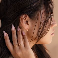 H A L F ∙ M O O N ∙ H U G G I E S Our Half Moon Opal Hoops allow for the beauty of the Opal Gemstone to be fully visible. With the Opal Inlayed on the side of the earring, the gemstone is on full display. Wear these huggie hoop earrings to your first day of school or for your first day on the job and you will surely get noticed. * Material: High Quality Solid 925 Sterling Silver  * Finish: Sterling Silver ∙ 18K Gold  * Hoop Dimensions: ~8mm Inner Diameter | ~12mm Outer Diameter * Featuring Daint Cartilage Hoop Earrings, Initial Tag Necklace, Fingerprint Necklace, Sideways Initial Necklace, Opal Diamond Ring, Diamond Huggies, Cartilage Earrings Hoop, Cartilage Hoop, Everyday Gifts