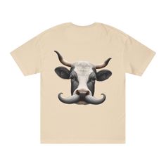 Milk Moustache t-shirt style. To see the front side vist the store by just clicking on the link. The Alstyle 1301 is a unisex tee for every casual outing. Made with 100% cotton (Athletic Heather is 90% cotton, 10% polyester; Charcoal Heather and Safety Green are 50% cotton, 50% polyester; Ash is 99% cotton, 1% polyester), this tee is supremely soft while the classic fit makes it an easy-going choice for a number of occasions. Add your design and create a highly versatile staple for everyday wear. Milk Moustache