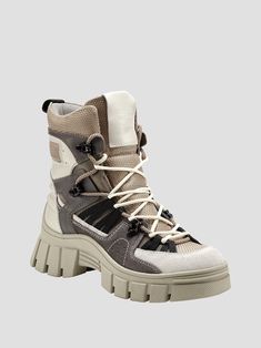 Haler Hiker Boots | GUESS Hiker Boots Outfit, Salomon Boots, Fashion Sketches Men, Edgy Fits, Stylish Winter Boots, Guess Boots, Hiker Boots, Lug Sole Boots, Outdoor Boots