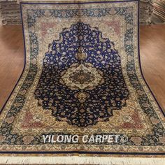 Blue Hand Knotted Silk Carpet Hand Knitted Silk Rug for Sale  Materials: Silk Technology: Hand Knotted   Design: Flower, Birds, four season, and hunting  Fit for: bedroom, living room, dining area, hallway, porch, office etc. … Email: alice@yilongcarpet.com   WhatsApp/Tel/Wechat: +86 156 3892 7921   #persiansilkrug #handmadesilkrug #orientalrugshandknotted Porch Office, Room Improvement, Silk Persian Rugs, Hunting Design, Silk Carpet, Tabriz Rug, Design Flower, Four Season, Prayer Rug