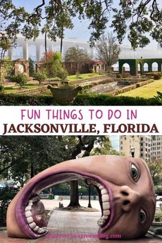 the front and back cover of a book with an image of a large mouth in it