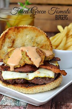 a plate with a sandwich and french fries on it