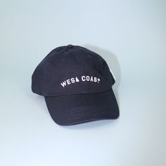 WEST COAST Baseball Cap – REDWOLF Navy Snapback Dad Hat For Baseball Season, Navy Dad Hat With Embroidered Logo And Curved Bill, Navy Dad Hat With Curved Bill, Navy Casual Dad Hat With Curved Visor, Casual Navy Dad Hat With Curved Visor, Casual Navy Dad Hat With Curved Brim, Navy Snapback Dad Hat For Streetwear, Casual Navy Dad Hat With Curved Bill, Casual Navy Dad Hat For Baseball Season