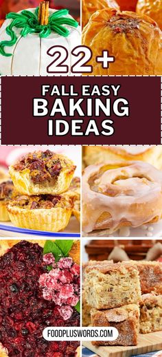 Find fall baking ideas with easy recipes for cookies, desserts, and other baked goods. There are options for healthy treats, fun things for kids, and simple apple or pumpkin recipes. These ideas are good for adding a cozy touch to your fall days.