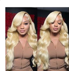 I highly recommend this wig, the lace is very nice and the hair stays soft and fluffy even after weeks of wearing it. Blonde Human Hair Wigs, Body Wave Lace Front Wig, Wave Lace Front Wig, 13x4 Lace Front Wig, Wig Blonde, Human Hair Wigs Blonde, Hd Lace Frontal, Wig Human Hair, Blonde Wig