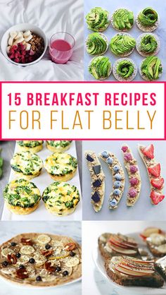 the top ten breakfast recipes for flat bellys