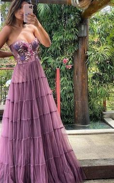 Line Embroidery, Strapless Evening Gowns, Prom Dresses Formal, Tulle Sleeves, Floor Length Prom Dresses, Long Prom Dresses, A Line Prom Dresses, Dresses Lace