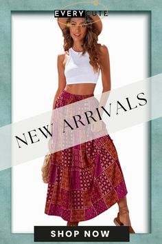 Tiered Paisley Print Pocketed Maxi Skirt Summer Paisley Print Long Skirt, Summer Long Skirt With Paisley Print, Bohemian Maxi Skirt With Paisley Print For Summer, Multicolor Paisley Print Skirt For Summer, Summer Vacation Skirt With Paisley Print, Summer Multicolor Skirt With Paisley Print, Summer Multicolor Paisley Print Skirt, Bohemian Paisley Print Skirt For Spring, Bohemian Patterned Summer Skirt