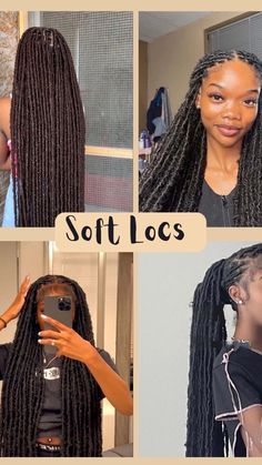 soft locks hairstyle inspo😍long braids Locks Hairstyle, Soft Locks, Hairstyle Inspo, Hair Locks, Long Braids, Pretty Hairstyles, Cute Hairstyles, Curly Hair Styles, Hair Care