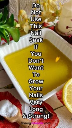 Nail Growth Diy, Strong Nails Diy, Grow Long Nails, Nail Growth Tips, Grow Nails Faster, Natural Nail Care, Nail Soak, Nail Care Routine