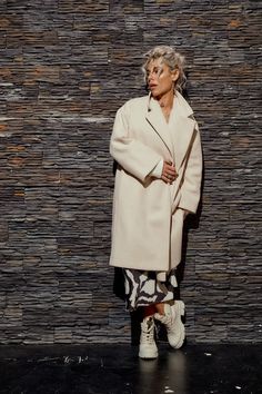 Relaxed Cream Coat – Clothes By Locker Room Room Clothes, Shawl Collar Coat, Futuristic Shoes, Pink Shawl, Cream Coat, Maxi Coat, Collar Coat, Smart Casual Outfit, Collared Coat