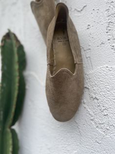 Handcrafted in Antep, Turkey *Natural suede leather upper *Natural leather lining  *Water buffalo leather sole * It is all natural dyed so the colors might slightly vary *Thanks to all organic sole , it makes it breathable so in summer no sweats occurs . *The more you wear it , the softer they get so even if they are little tight on the sides( if you have wide feet) give them a few days that they will get your feet shape and loose up .  Best ingredient of all we put out hearts and love in them❤️ Comfortable Suede Moccasins With Leather Sole, Casual Natural Loafers With Leather Sole, Spring Suede Moccasins With Leather Footbed, Suede Moccasins With Leather Footbed For Spring, Comfortable Suede Loafers With Leather Sole, Suede Moccasins With Leather Sole, Everyday Suede Loafers With Leather Sole, Beige Suede Moccasins With Leather Sole, Suede Moccasins With Leather Sole, Closed Toe