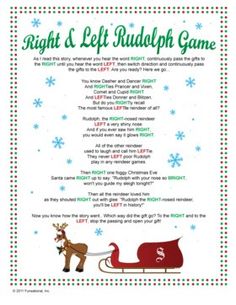 a printable christmas game for kids to play with the reindeer and sleigh