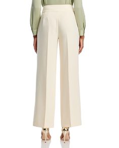 Find ELIE TAHARI The Angelica Wide Leg Pants on Editorialist. Elie Tahari The Angelica Wide Leg Pants.Color:Ivory Cream.Size:10.Material:91% polyester/9% spandex; lining: 100% polyester.Pants. Elegant Off-white Straight Pants, Elegant Off White Straight Pants, Elegant Off-white Wide-leg Pants, Elegant Off White Wide-leg Bottoms, Elegant Off White Wide-leg Pants, Elegant Off White Trousers, Cream Ankle-length Wide Leg Pants For Formal Occasions, Off White High-waisted Workwear Pants, Formal Cream Wide-leg Bottoms